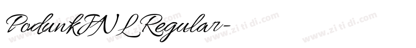 PodunkJNL Regular字体转换 PodunkJNL Regular字体转换